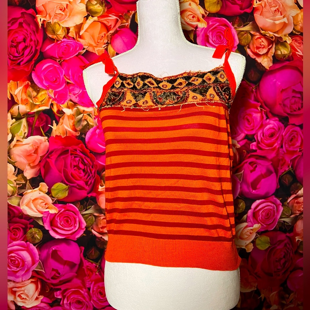 Philosophy di Alberta Ferretti striped sleeveless top